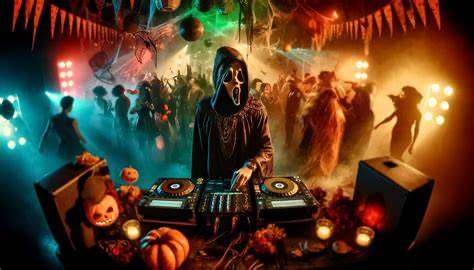 Halloween DJ party vibes 2025